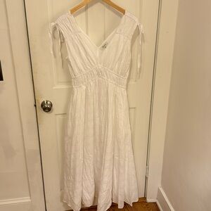 Madewell V neck smocked sun dress